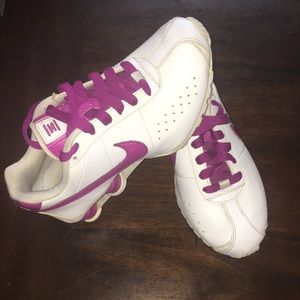 Nike shock magenta and white size 7w